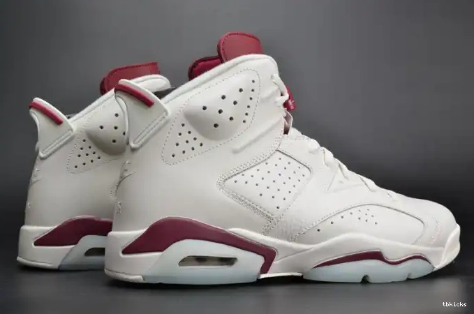 Rep TBK 6 Jordan 384664-116 Air Maroon Retro white 0611